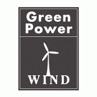 Green Power Wind logo vector logo