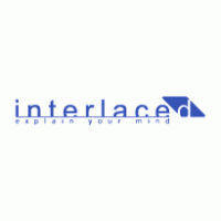 Interlaced logo vector logo