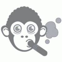 Jawat ut zwarte aap logo vector logo
