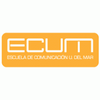 Ecum (escuela de comunicaciones – u del mar) logo vector logo