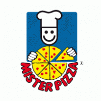 Mister pizza logo vector logo