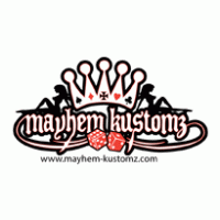 Mayhem Kustomz logo vector logo