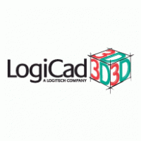 LogiCad 3D logo vector logo