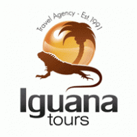 Iguana Tours logo vector logo