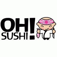 Oh! Sushi logo vector logo