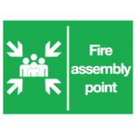 Fire Assembly Point logo vector logo