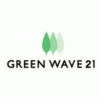 Green Wave 21 logo vector logo