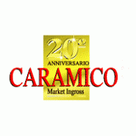 Caramico 20 Anniversario logo vector logo