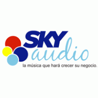 sky audio logo vector logo