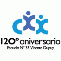 ISOLOGO 120º ANIVERSARIO ESCUELA VICENTE DUPUY logo vector logo