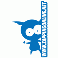 Zapping on line logo vector logo