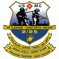 2nd Battalion 25th Marine Regiment USMCR logo vector logo