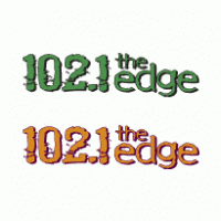 102.1 The Edge logo vector logo