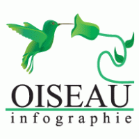 Oiseau Infographie logo vector logo