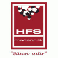 Hfs madencilik logo vector logo
