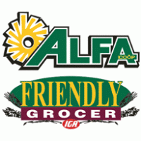 Alfa Friendly Grocer logo vector logo