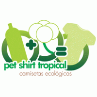 Pet Shirt Tropical logo vector logo