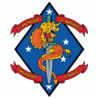 1st Battalion 4th Marine Regiment USMC logo vector logo