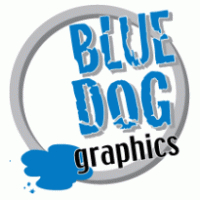 Blue Dog Graphics logo vector logo