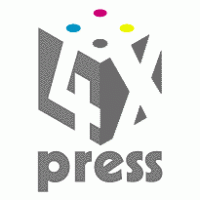 4x press logo vector logo