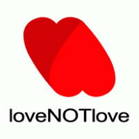 loveNOTlove logo vector logo