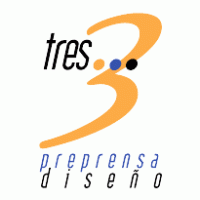 Tres, Bur? de Preprensa y Diseno logo vector logo