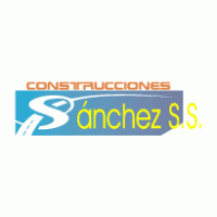 construcciones sanchez logo vector logo