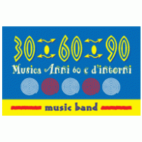 30-60-90 Music Band logo vector logo