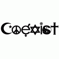 Coexist logo vector logo