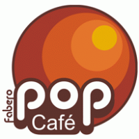 Cafe pop fabero logo vector logo