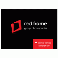 Red Frame logo vector logo