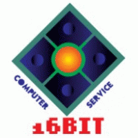 16 Bit Computer Service logo vector logo