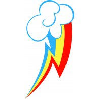 Rainbow Dash Cutie Mark logo vector logo