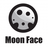 Moon Face logo vector logo