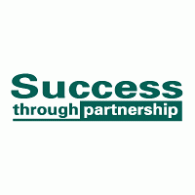 Success through partnership logo vector logo