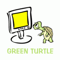 Green Turtle logo vector logo