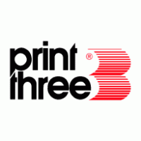 Print Three logo vector logo