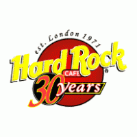 Hard Rock 30 Years logo vector logo