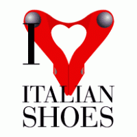 I love italian shoes logo vector logo