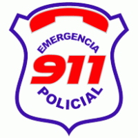 911 Emergencia Policial logo vector logo
