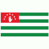 Abkhazia flag logo vector logo