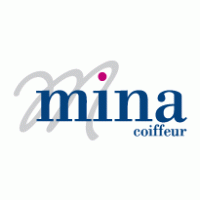 coiffeur mina logo vector logo