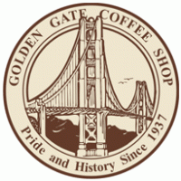 Golden Gate Coffee Shop logo vector logo