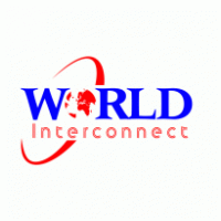 World interconnect logo vector logo