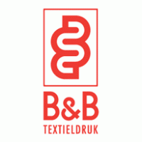 B&B Textieldruk logo vector logo