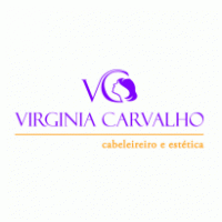 Virginia Carvalho cabeleireiro logo vector logo