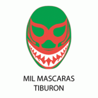 MIL MASCARAS (modelo tiburón) logo vector logo