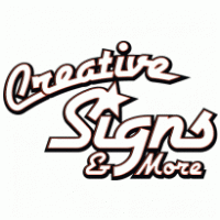 Creative Signs & More logo vector logo