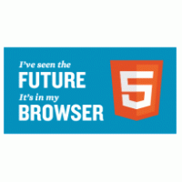 HTML5 sticker with tagline