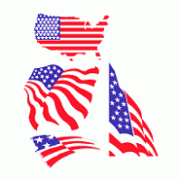 US flags logo vector logo